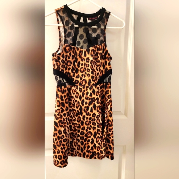 Size Small Leopard print Material Girl dress. - Picture 1 of 6